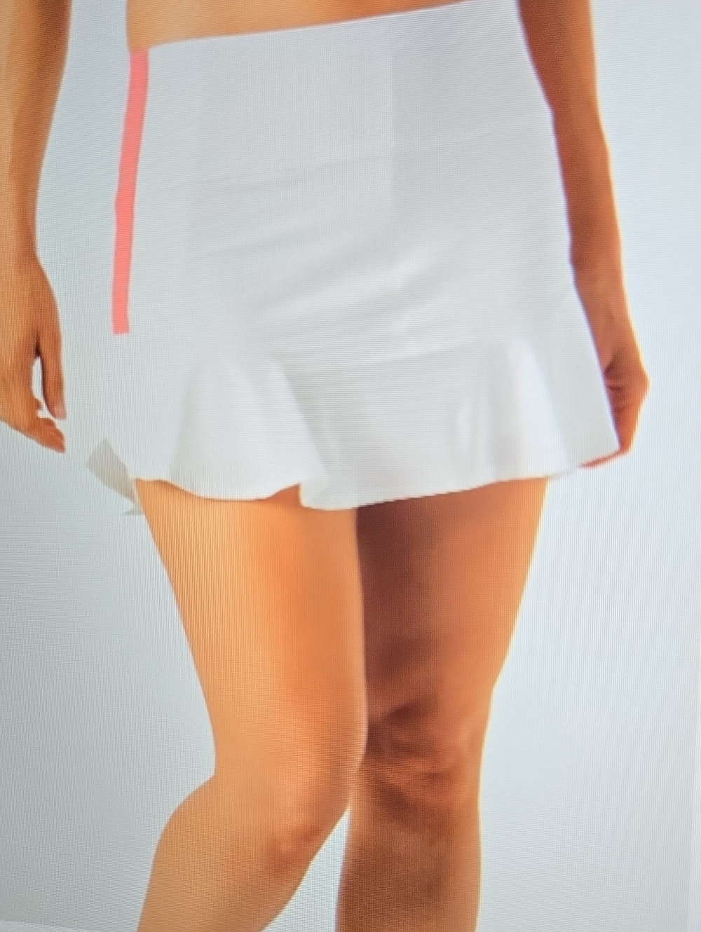 Lucky in Love White Tennis Skirt with Petal Flounce Hem